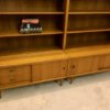 Mid Century Musterring Bücherregal, 1960's, Nussbaum, Sideboard, Kommode, Regalwand, Vintage, 1970's, Mid Century Modern, Schubladen, Schiebetüren, Designklassiker, Vintage Moebel, Danish Design
