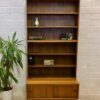 Musterring Bücherregal, Mid Century, 1960's, Schubladen,Schiebetür, Regalaufsätze, Nussbaum, Danish Design, Designklassiker, 1970's,Einlegeböden