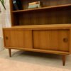Musterring Bücherregal, Mid Century, 1960's, Schubladen,Schiebetür, Regalaufsätze, Nussbaum, Danish Design, Designklassiker, 1970's,Einlegeböden