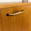 Vintage WHB "String-Regal" mit Minibar, mit Schubladen, Mid Century, Teakholz, WHB, String, Teakholz, 1960's, Barfach, Bücherregal, Designklassiker, Leiter-Regal, 1970's