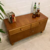 Lowboard 1950's, kl. Barschrank, Kommode, Sideboard, Vintage, Mid Century, 1960's, 1970's, Anrichte, Minibar, Flurkommode, hellbraun