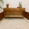 Lowboard 1950's, kl. Barschrank, Kommode, Sideboard, Vintage, Mid Century, 1960's, 1970's, Anrichte, Minibar, Flurkommode, hellbraun