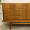 Vintage Sideboard, Nussbaum, 4 Schubladen, verschließbar, hell, Anrichte, Mid Century, 1960's, braun, Danish Design, Designklassiker, Kommode, Agentur Einrichtung, Industrial, Loft, Mid Century Modern, Credenzia