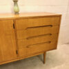 Mid Century Credenzia, Sideboard Esche 1960's, Vintage, helle Holz, Kirsche, 4 Schubladen, konische Beine, verschließbar, 2 Fächer, Designklassiker, Modern, Industrial, Agentureinrichtung, Interior Design, Kommode, Anrichte, Buffet, Lowboard