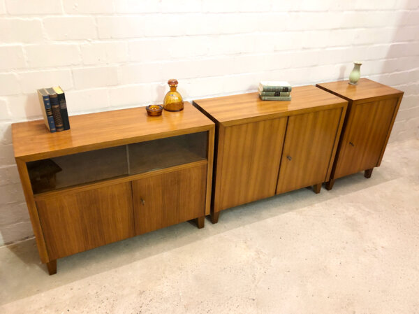 Musterring Sideboard, Kommode 1960's, Nussbaum, verschließbar, Vintage, Mid Century, Mussterring Büro, Einlegeboden, Anrichte, Designklassiker, 1970's