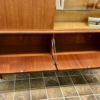 Highboard/ Buffetschrank Bartels Werke, Schrank, Teak, Teakholz, Vintage, Mid Century, Vitrine, Vitrinenschrank, Schubladen, Schiebetüren, dunkles Holz