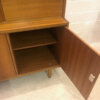 Vintage Nussbaum Highboard, 1970's, Barschrank, Buffet, aufklappbar, Schubladen, verschließbar, Sideboard, Anrichte, Mid Century, Designklassiker, 1960's