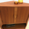 Mid Century Bar-Ecksckrank, 1960's, Teakholz, Teak, Vintage, 1970's, Danish Design, Made in Denmark, Minibar, Barfach, Schubladen, verschließbar, Highboard, Sideboard, Anrichte, Eckanrichte