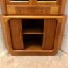 Mid Century Eckschrank, Danish Design, 1970's, Vitrine, Schrank, Schubladen, Schiebetüren, Lamellentüren, Bar, Barschrank, Vintage, Made in Denmark, Dyrlund, 1960's