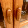 Mid Century Eckschrank, Danish Design, 1970's, Vitrine, Schrank, Schubladen, Schiebetüren, Lamellentüren, Bar, Barschrank, Vintage, Made in Denmark, Dyrlund, 1960's