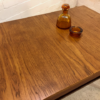 Teakholz Esstisch, Vintage 1960's, ausziehbar, klappbar, Palisander, Danish Design, Mid Century, 1970's, Dining Table, Konische Beine, Untergestell Palisander