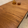Teakholz Esstisch, Vintage 1960's, ausziehbar, klappbar, Palisander, Danish Design, Mid Century, 1970's, Dining Table, Konische Beine, Untergestell Palisander