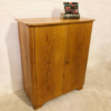 Mid Century Higboard, Eiche, 1960's, Herrenkommode, Wäschekommode, helles Holz, Eichefurnier, Fächer, Schubladen, Maserung, Vintage