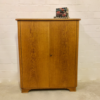 Mid Century Higboard, Eiche, 1960's, Herrenkommode, Wäschekommode, helles Holz, Eichefurnier, Fächer, Schubladen, Maserung, Vintage