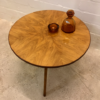 Mid Century Coffee Table, Beistelltisch, 1960's, Nussbaum, Rüster, Nierentisch, Zeitungsablage, true Vintage, Designklassiker, schräge Beine, Maserung, Couchtisch