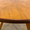Mid Century Coffee Table, Beistelltisch, 1960's, Nussbaum, Rüster, Nierentisch, Zeitungsablage, true Vintage, Designklassiker, schräge Beine, Maserung, Couchtisch