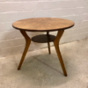 Mid Century Coffee Table, Beistelltisch, 1960's, Nussbaum, Rüster, Nierentisch, Zeitungsablage, true Vintage, Designklassiker, schräge Beine, Maserung, Couchtisch