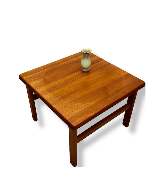 Coffee Table Nielsbach, Teak 1970's, Vintage, Mid Century, 1960's, Vollholz, Danish Design, Made in Denmark, kleiner, Couchtisch, Beistelltisch, Designklassiker