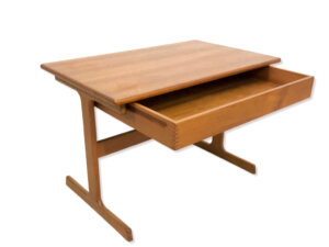 Mid Century Teakholz Konsole, Danish Design 1960's, Beistelltisch, mit Schublade, Vintage, Made in Denmark, Designklassiker, Phonotisch, Minibar, Nesting Table