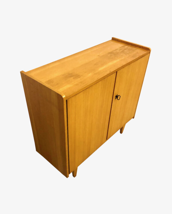 true Vintage Kommode, 1970's, helles Holz, Ulme/ Rüster, Anrichte, Sideboard, Mid Century, Schuhschrank, Klassiker, Design, verschließbar