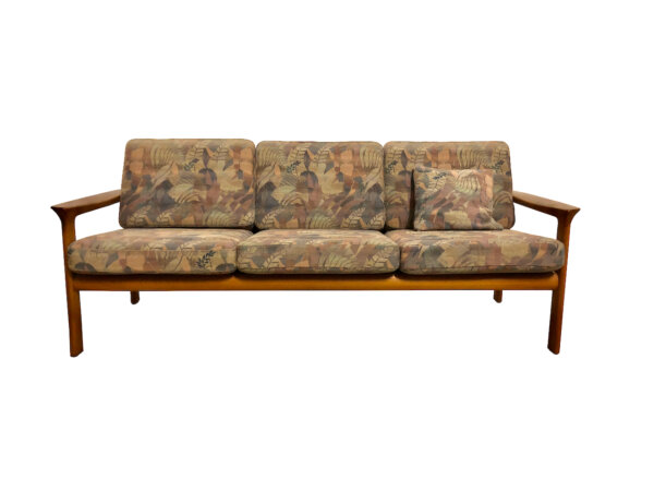 3er Sofa Sven Ellekaer, Danish Design, 1970er, Teak, Comfort Design, Teakholz, Made in Denmark, 60er, Designklassiker, Vintage, Interior, Mid Century, 70er