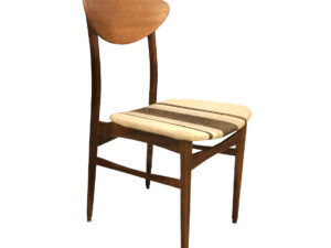4er Set Farstrup Dining Chairs, 1960's, Esszimmerstühle, Teak, Danish Design, Designklassiker, Made in Denmark, Vintage, 1970, leicht, filigran, Teakholz, Teakwood, Wollbezug, gewebt