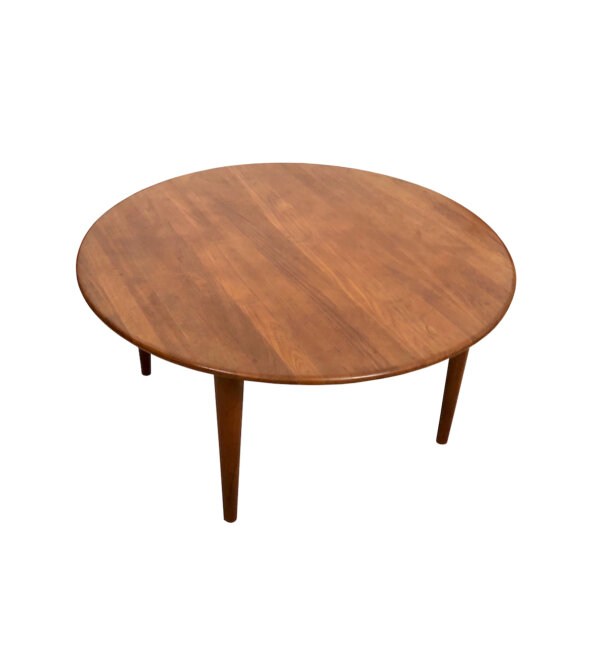 Coffee Table A / S Mikael Laursen 1960's, Couchtisch, Teak, hellbraun, Danish Design, Vintage, Mid Century, 1970, Wohnzimmertisch, Designklassiker, Teakholz, rund